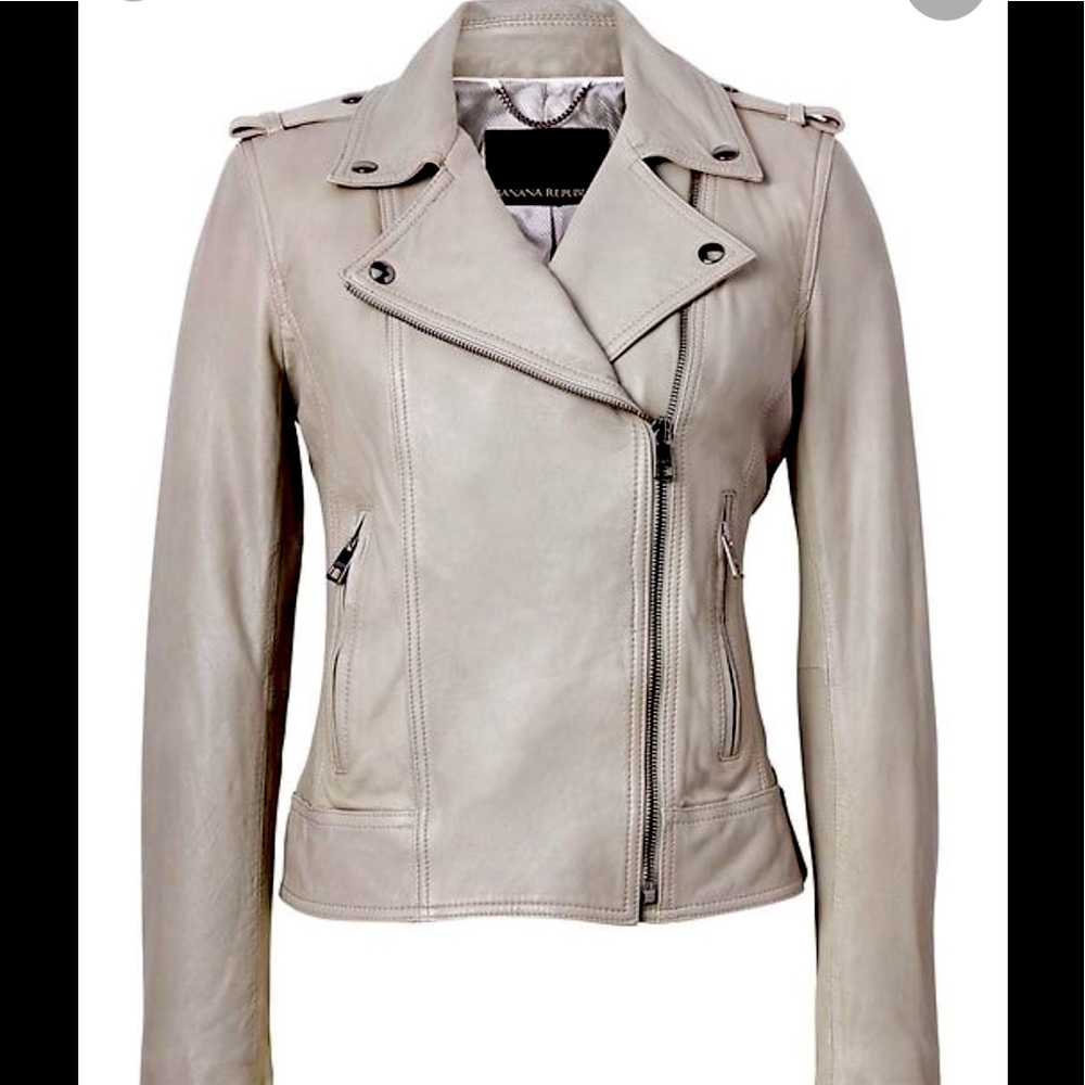 Banana republic genuine lamb leather jacket
